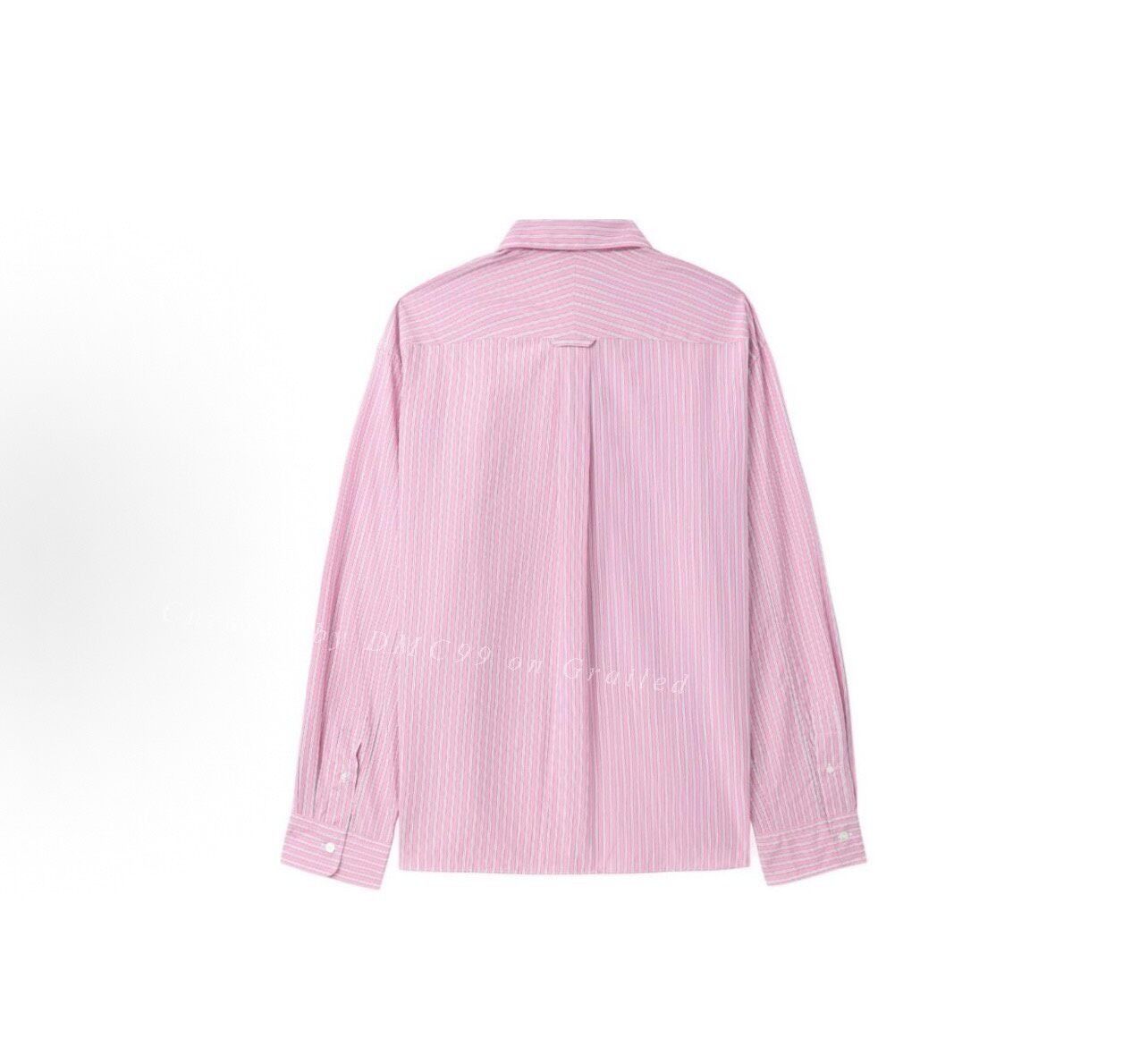 Junya Watanabe Junya Watanabe Pink Patchwork Striped Shirt Size US L / EU 52-54 / 3 - 5 Thumbnail