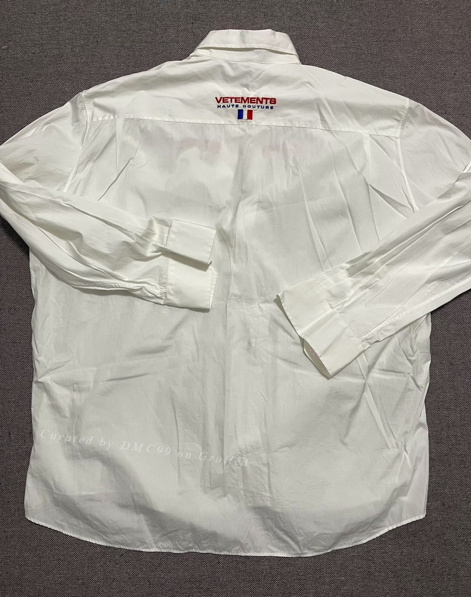 Vetements Vetements Embroidered Logo White Shirt Size US L / EU 52-54 / 3 - 2 Thumbnail