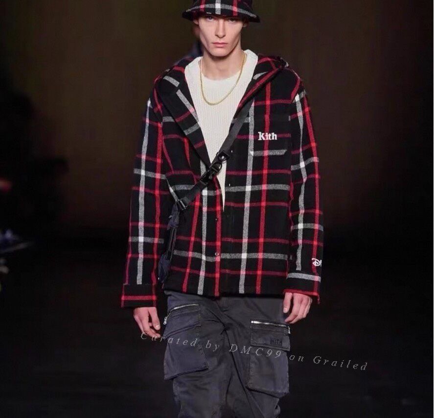 Kith Kith x Disney Hooded Wool Plaid Coat Size US XL / EU 56 / 4 - 4 Thumbnail