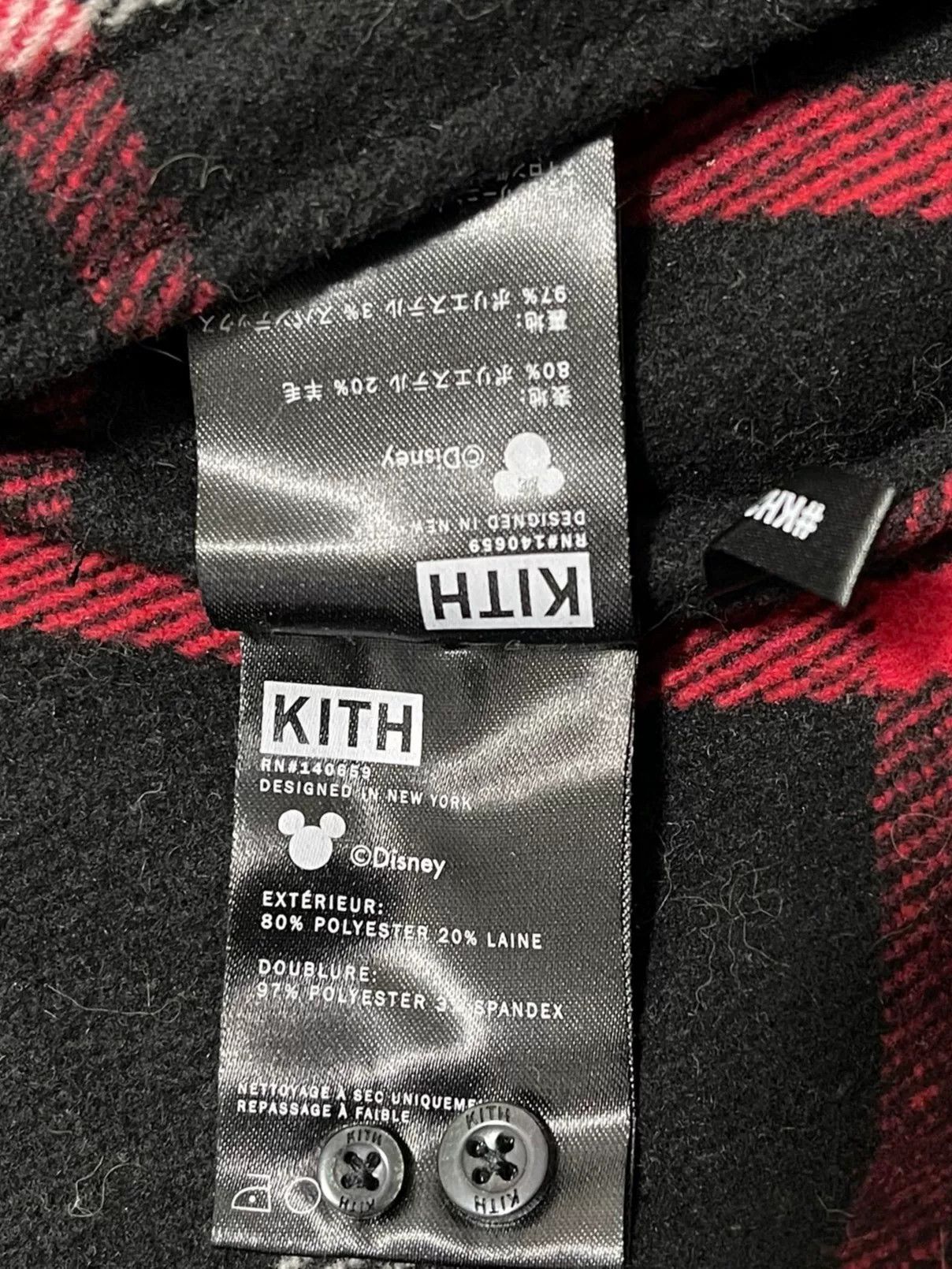 Kith Kith x Disney Hooded Wool Plaid Coat Size US XL / EU 56 / 4 - 8 Thumbnail
