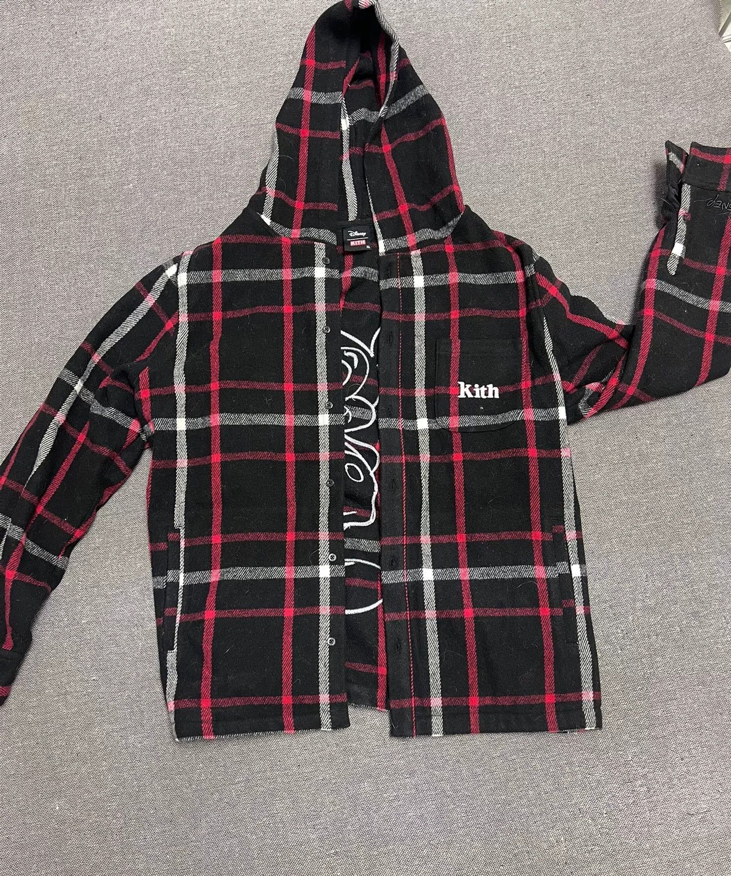 Kith Kith x Disney Hooded Wool Plaid Coat Size US XL / EU 56 / 4 - 3 Thumbnail