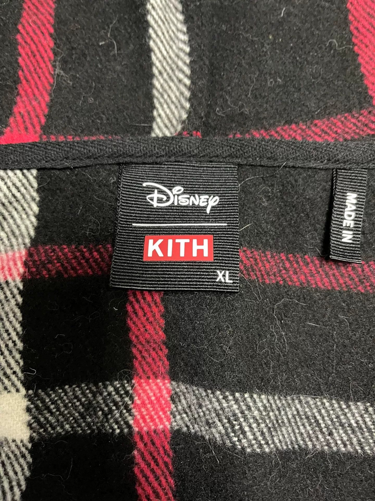 Kith Kith x Disney Hooded Wool Plaid Coat Size US XL / EU 56 / 4 - 7 Thumbnail