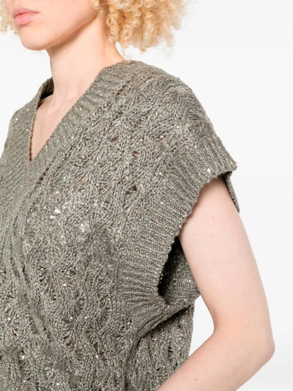 Brunello Cucinelli Knitted Vest Size S / US 4 / IT 40 - 5 Thumbnail