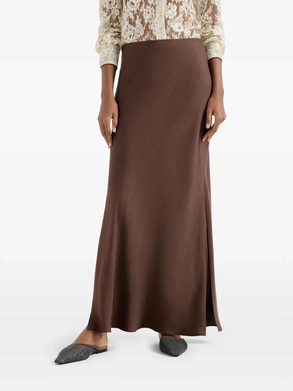 Brunello Cucinelli Fluid Bias-Cut Skirt Size 28" / US 6 / IT 42 - 3 Thumbnail