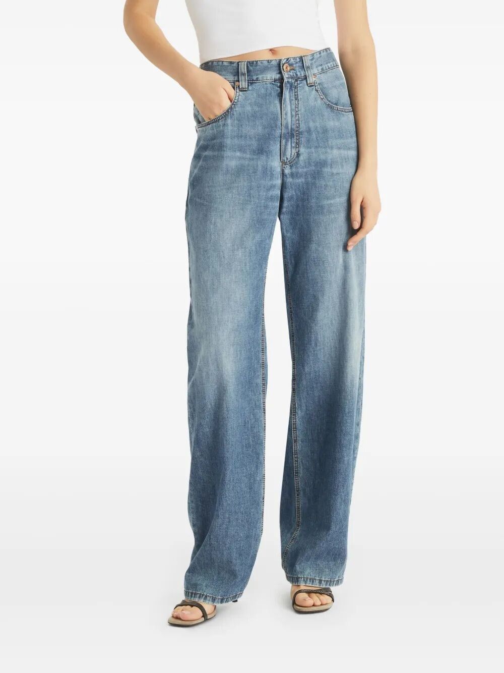 Brunello Cucinelli Denim Pants Size 28" / US 6 / IT 42 - 4 Thumbnail