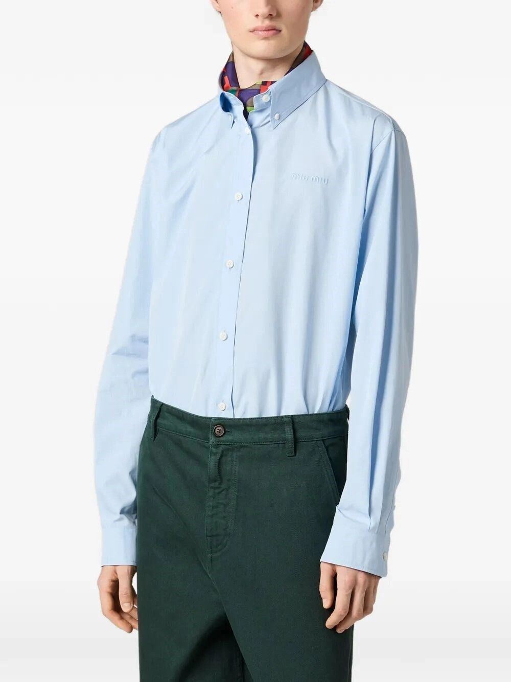 Miu Miu Popeline Shirt Size M / US 6-8 / IT 42-44 - 2 Thumbnail