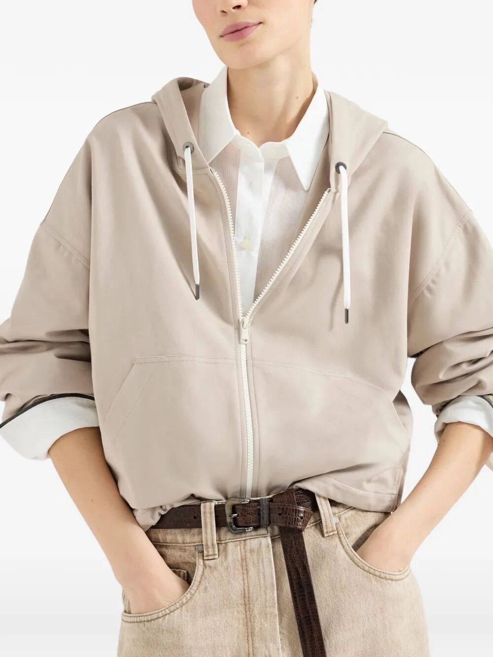Brunello Cucinelli Couture Interlock Hoodie Size L / US 10 / IT 46 - 6 Thumbnail