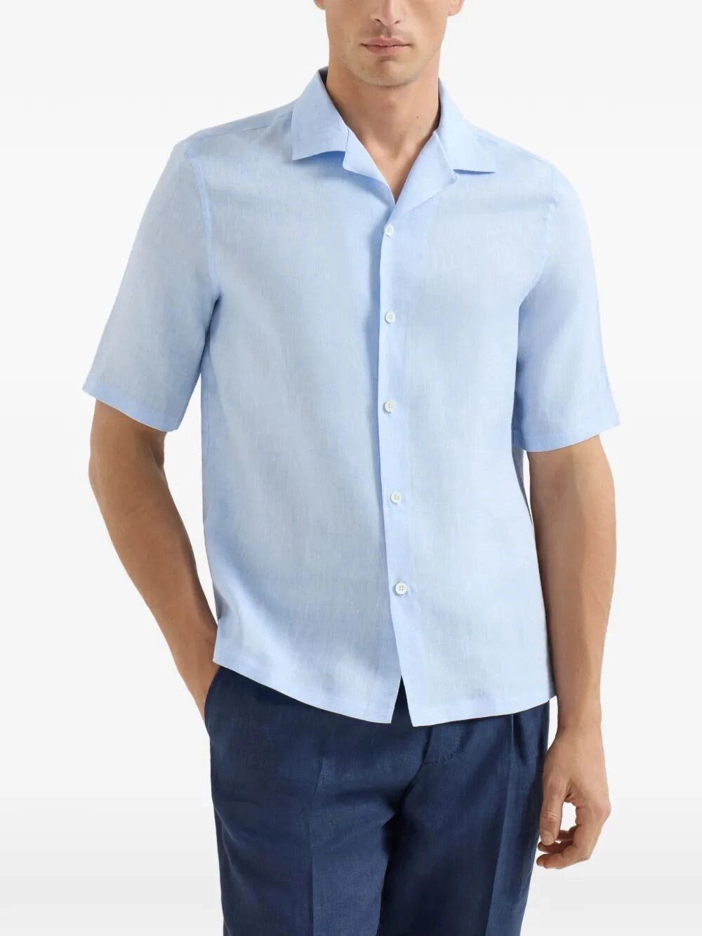 Brunello Cucinelli Short Sleeve Shirt Size US XS / EU 42 / 0 - 4 Thumbnail