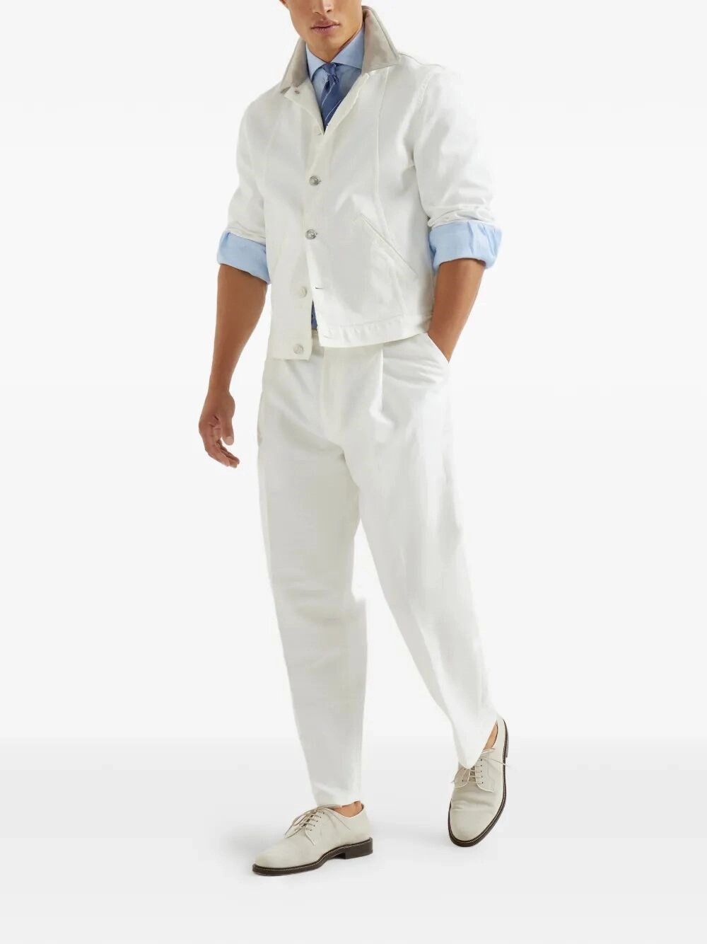 Brunello Cucinelli Linen Shirt Size US S / EU 44-46 / 1 - 2 Thumbnail