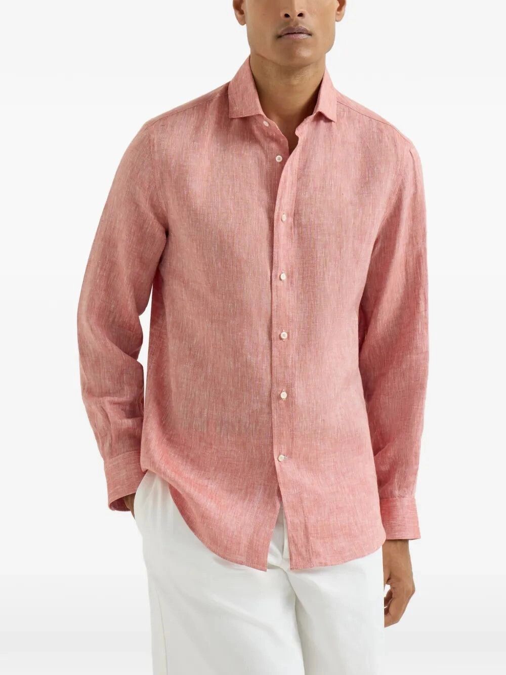 Brunello Cucinelli Linen Shirt Size US M / EU 48-50 / 2 - 4 Thumbnail