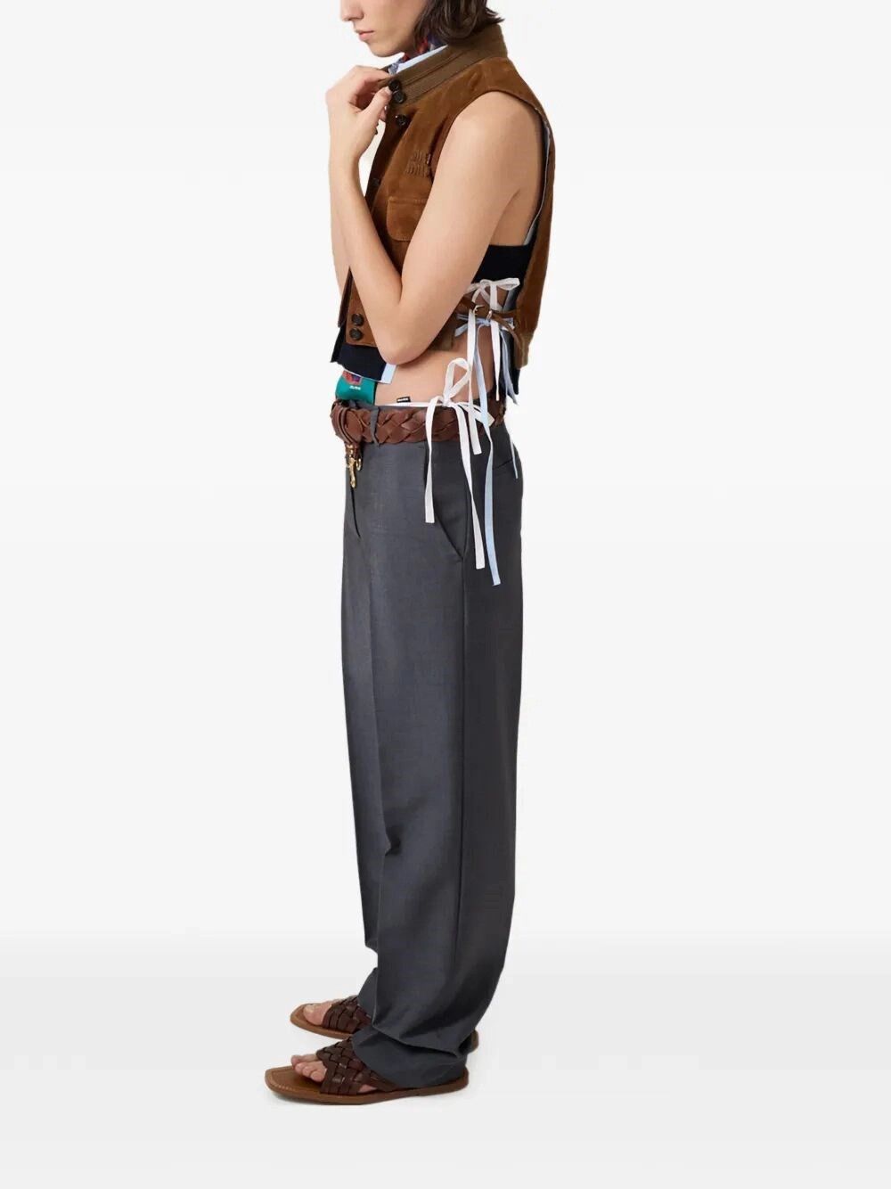Miu Miu Mohair Pants Size 28" / US 6 / IT 42 - 3 Thumbnail