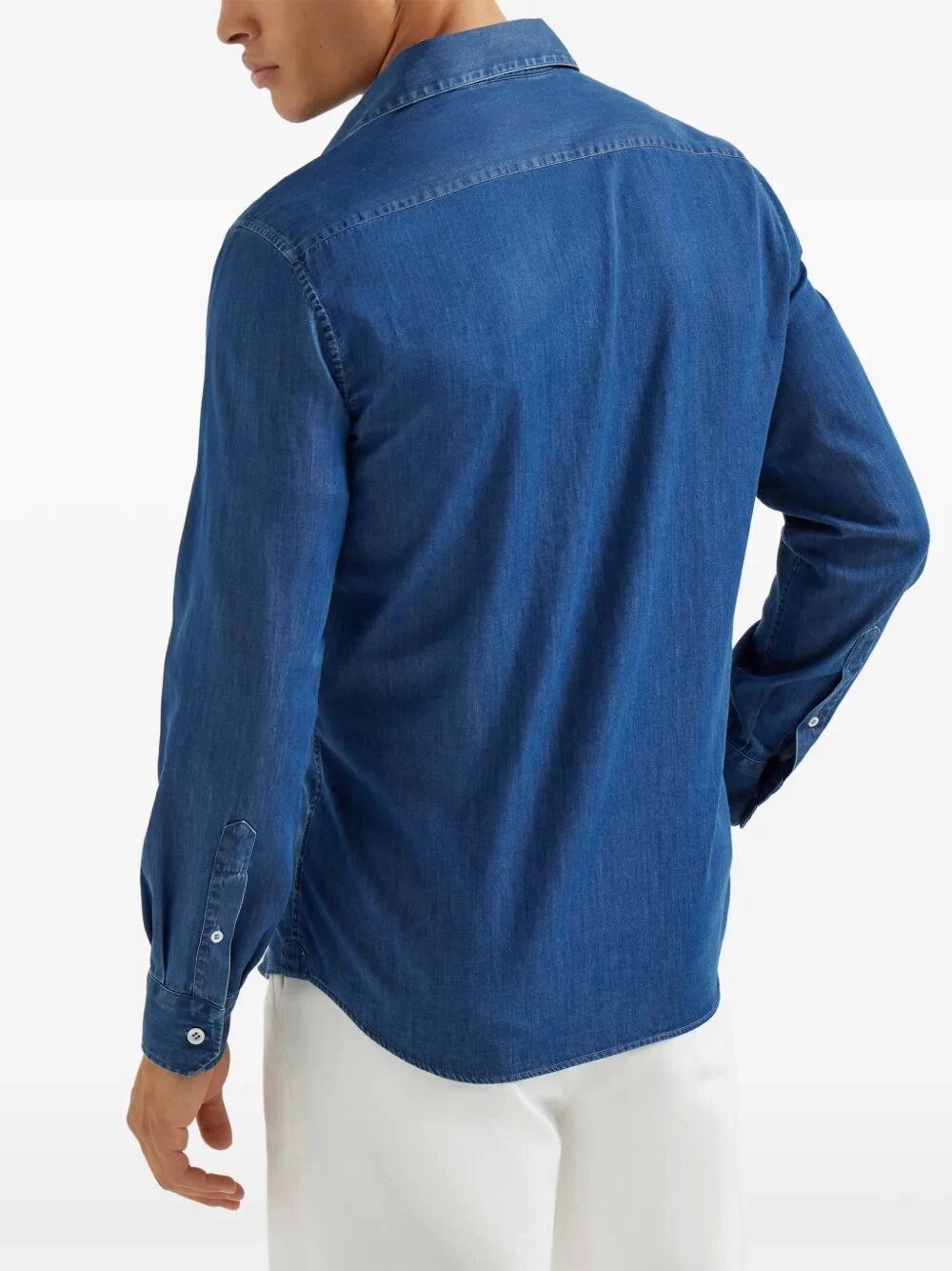 Brunello Cucinelli Denim Shirt Size US S / EU 44-46 / 1 - 4 Thumbnail
