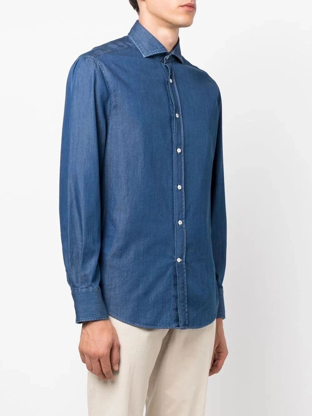 Brunello Cucinelli Denim Shirt Size US L / EU 52-54 / 3 - 4 Thumbnail