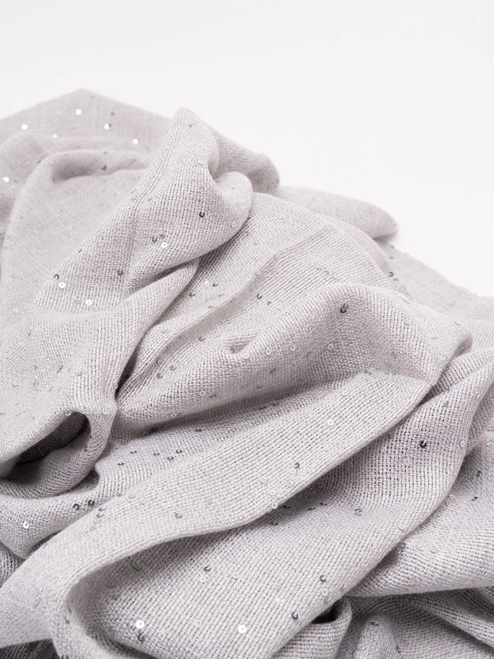 Brunello Cucinelli Cashmere And Silk `Diamond` Yarn Scarf Size ONE SIZE - 3 Thumbnail