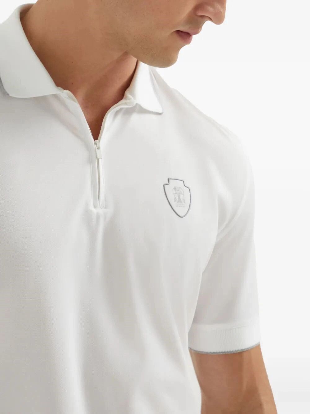 Brunello Cucinelli Piquet Polo Shirt Size US L / EU 52-54 / 3 - 4 Thumbnail