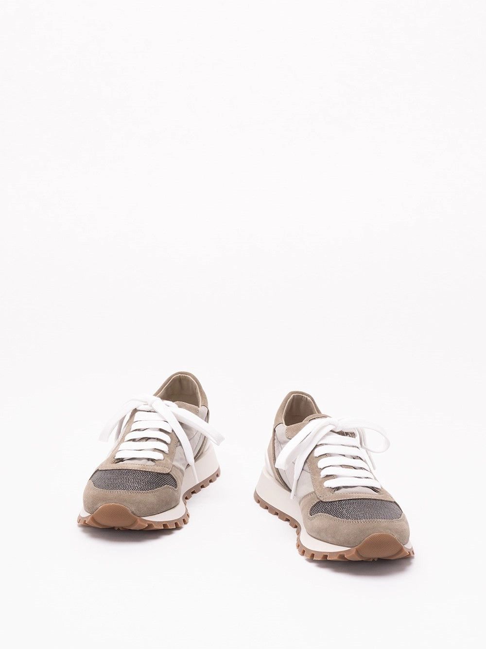 Brunello Cucinelli Fabric Sneakers with Monili Size US 8 / IT 38 - 2 Thumbnail