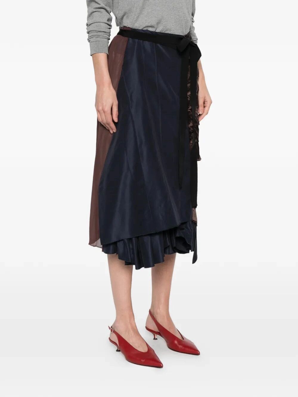 Prada Silk Skirt Size 28" / US 6 / IT 42 - 4 Thumbnail