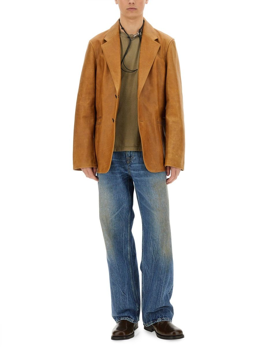 Our Legacy OUR LEGACY LEATHER OPENING BLAZER - BROWN (IT 50) Size 40R - 2 Thumbnail
