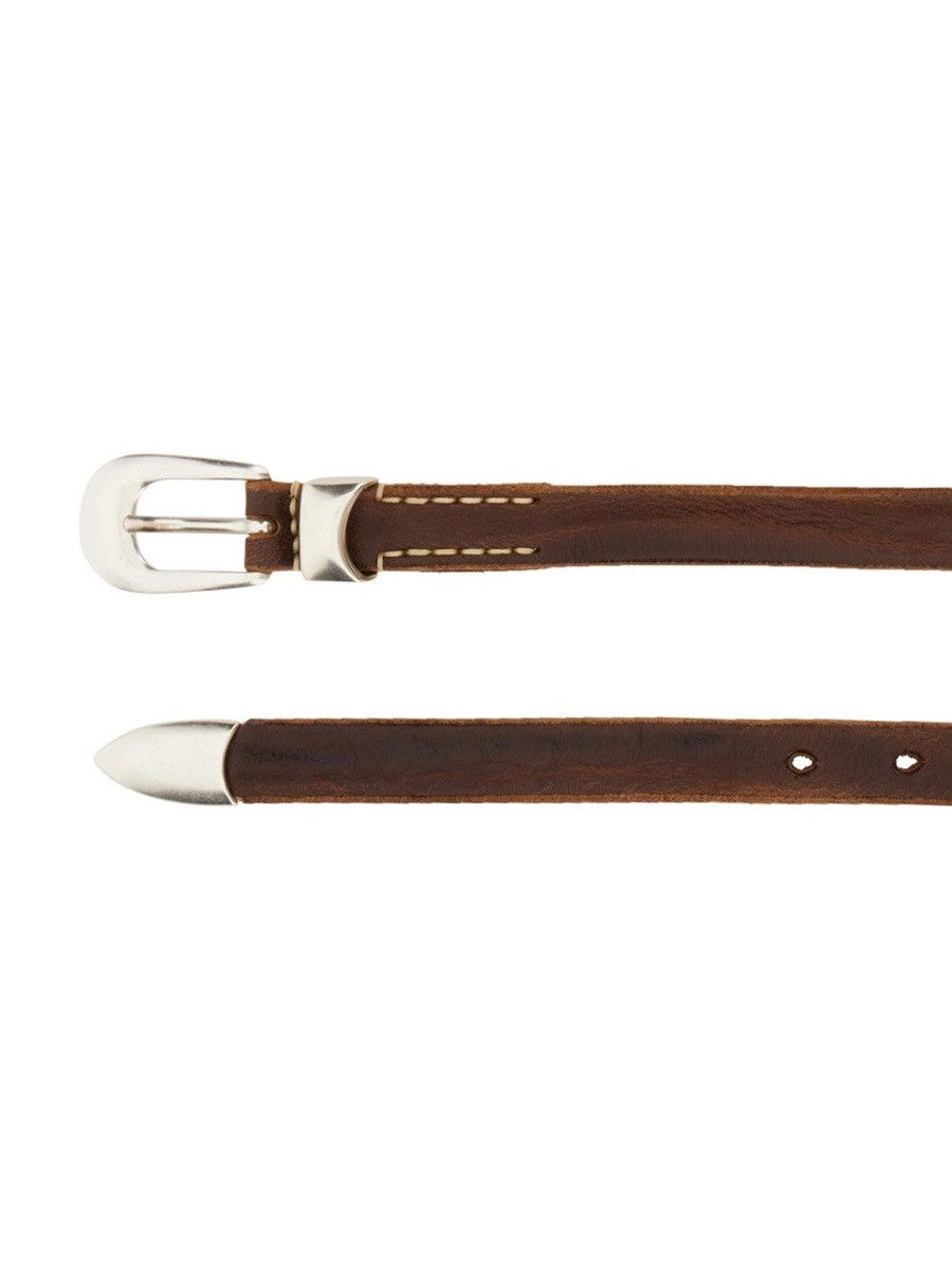 Our Legacy OUR LEGACY LEATHER BELT - BROWN (BELT_CM 70) Size ONE SIZE - 2 Thumbnail