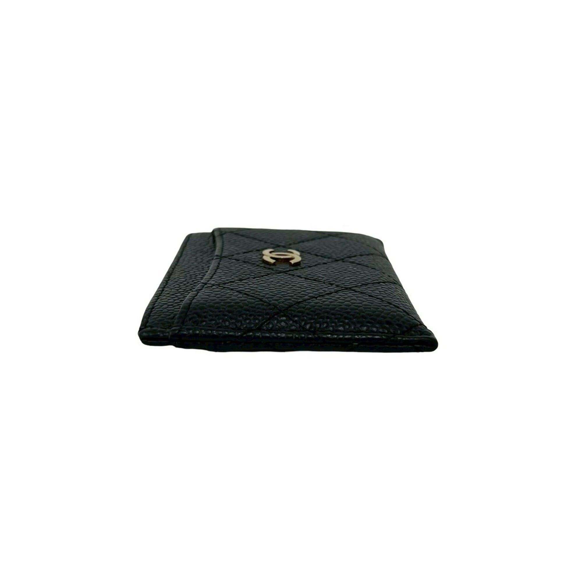 Chanel CHANEL Coco Mark Hardware Caviar Leather Business Card Holder/Card Case/Pass Case Black 49490 Size ONE SIZE - 5 Thumbnail