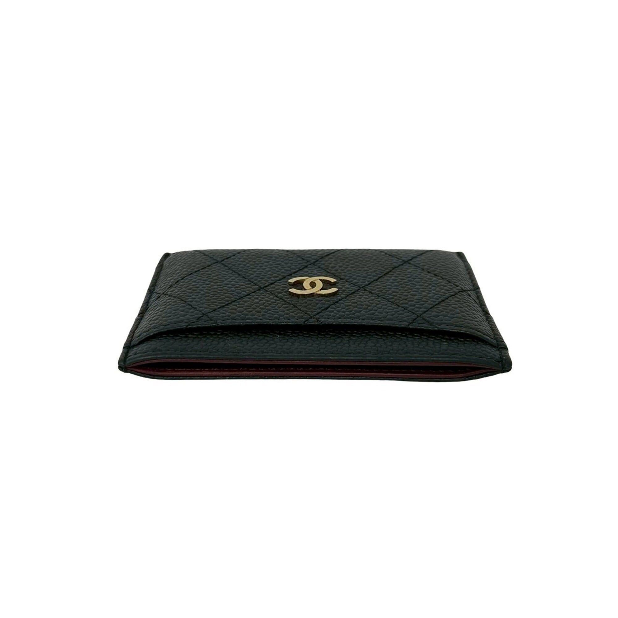 Chanel CHANEL Coco Mark Hardware Caviar Leather Business Card Holder/Card Case/Pass Case Black 49490 Size ONE SIZE - 3 Thumbnail