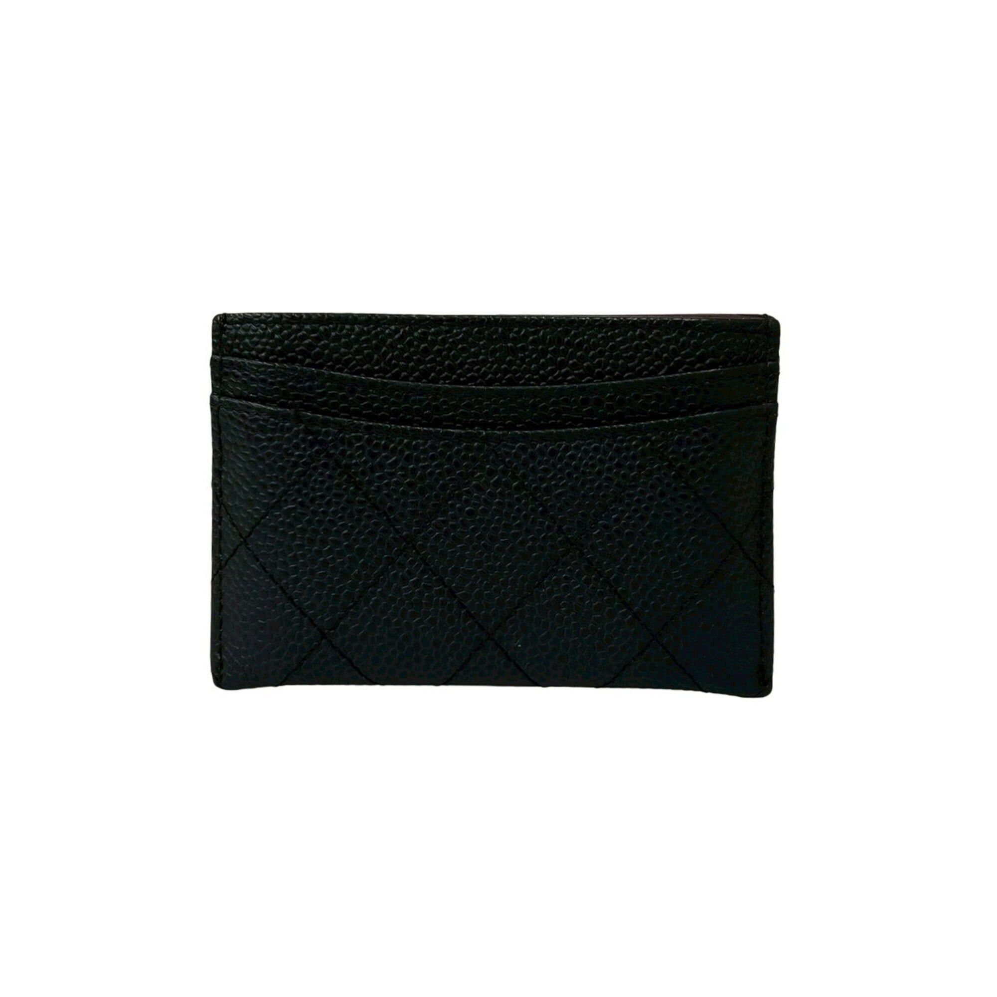 Chanel CHANEL Coco Mark Hardware Caviar Leather Business Card Holder/Card Case/Pass Case Black 49490 Size ONE SIZE - 2 Thumbnail