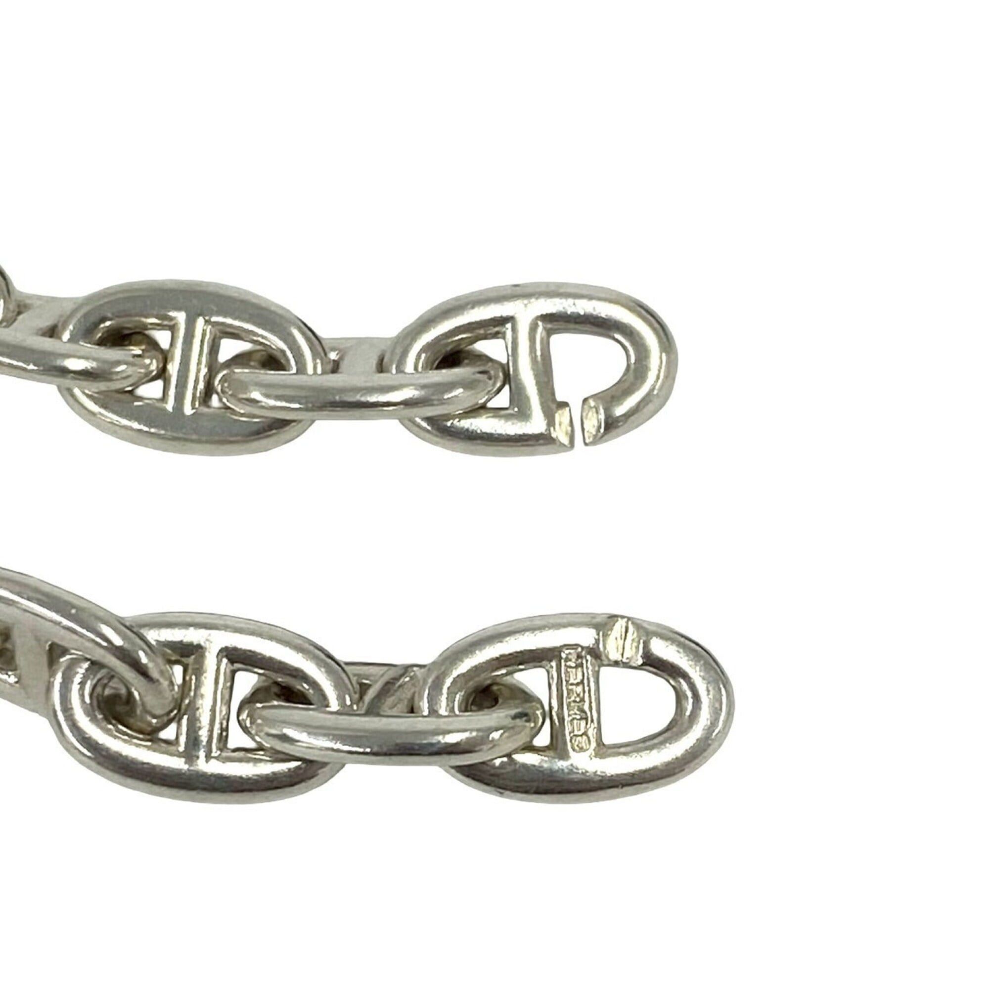 Hermes HERMES Chaine d'Ancre Crescendo Necklace, Margiela Era, Sterling Silver 925 Chain Accessory, 04539 Size ONE SIZE - 4 Thumbnail