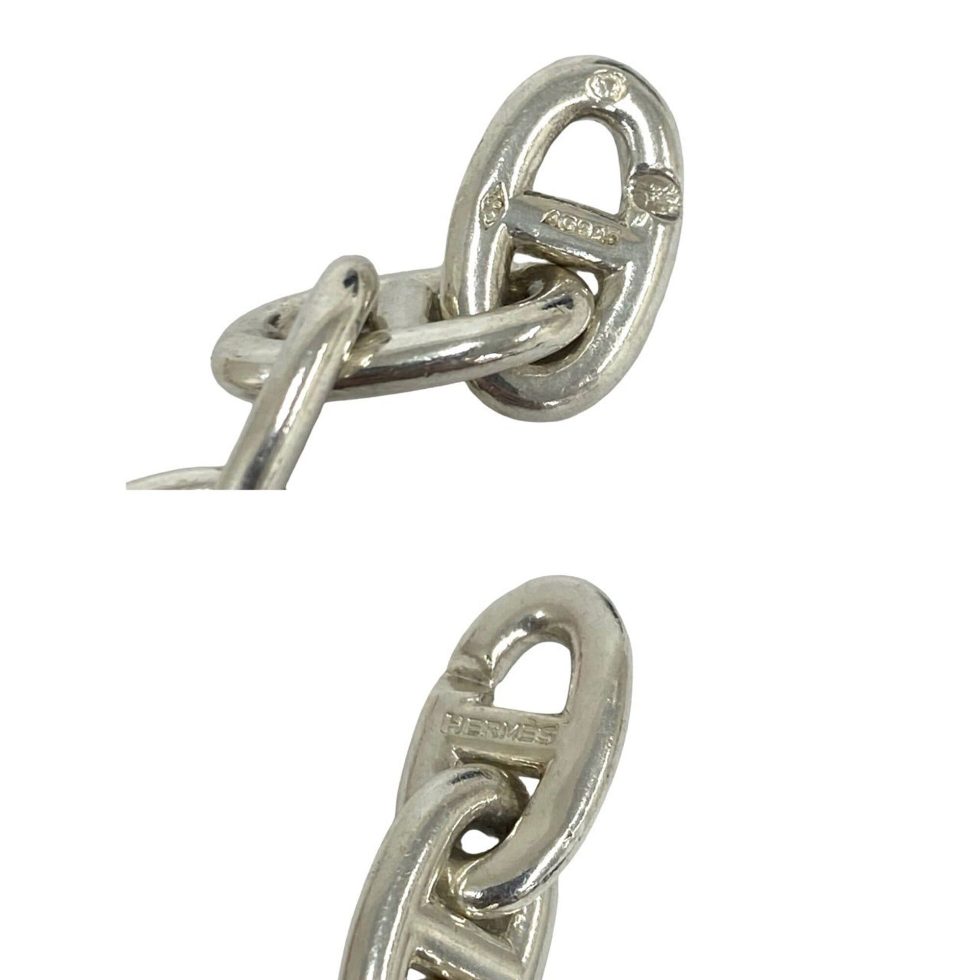 Hermes HERMES Chaine d'Ancre Crescendo Necklace, Margiela Era, Sterling Silver 925 Chain Accessory, 04539 Size ONE SIZE - 3 Thumbnail