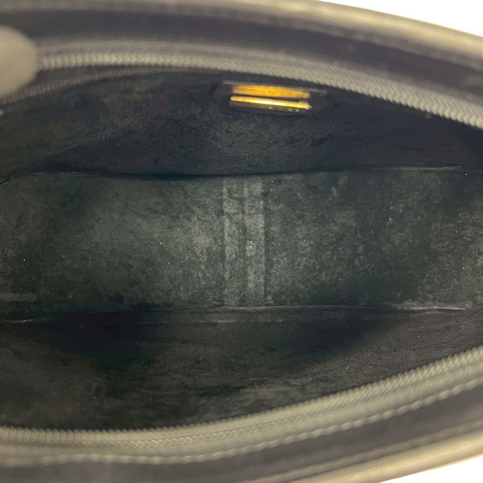 Gucci GUCCI Vintage GG Logo Leather Shoulder Bag/Pouch/Sacoche (Black, 80312) Size ONE SIZE - 9 Thumbnail