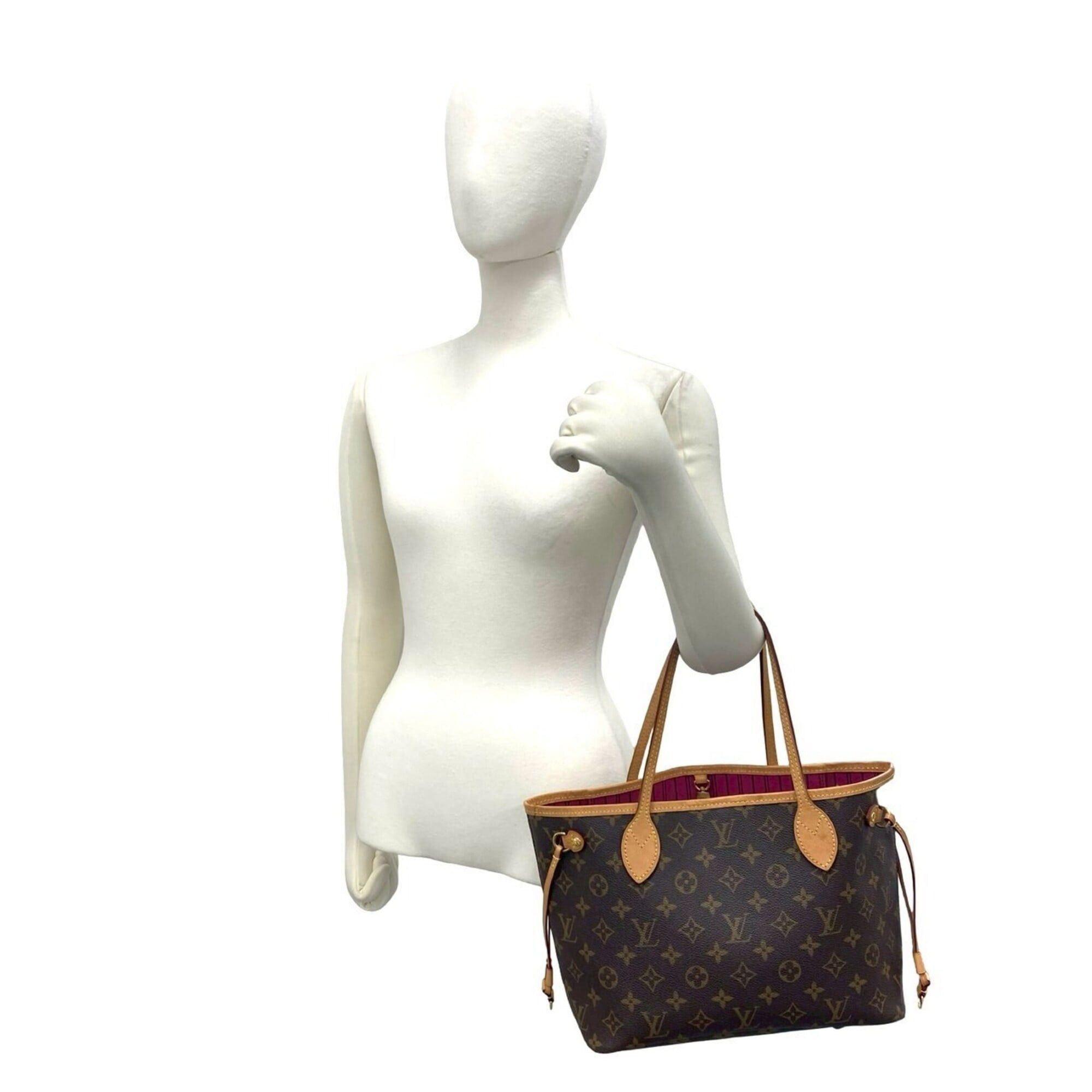 Louis Vuitton LOUIS VUITTON Neverfull PM Monogram Logo Pattern Leather Tote Bag Handbag Brown 19519 Size ONE SIZE - 2 Thumbnail