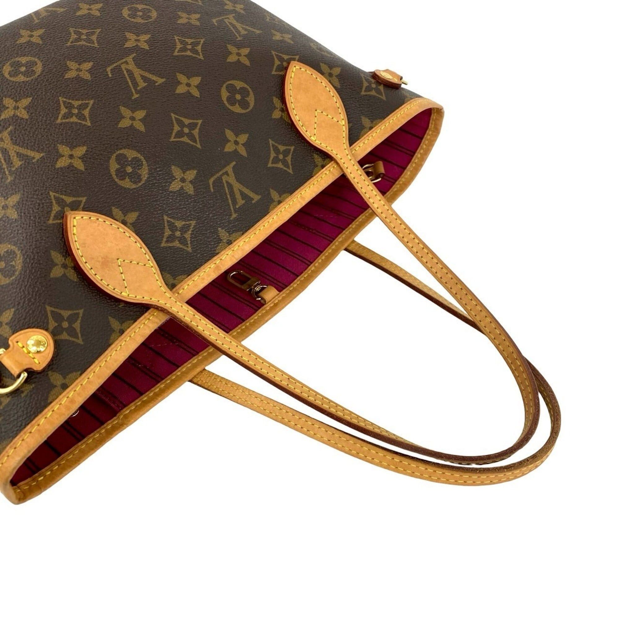 Louis Vuitton LOUIS VUITTON Neverfull PM Monogram Logo Pattern Leather Tote Bag Handbag Brown 19519 Size ONE SIZE - 4 Thumbnail