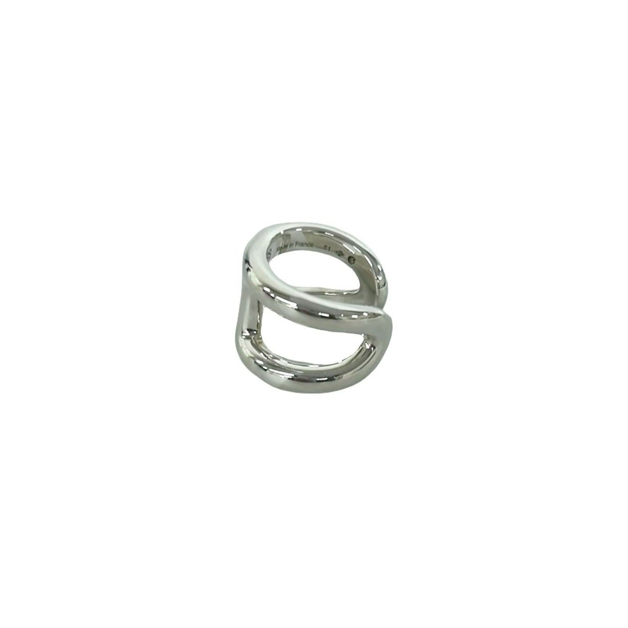 Hermes HERMES Osmos GM Ring, Sterling Silver 925, Accessory, Item No. 35501 Size ONE SIZE - 4 Thumbnail