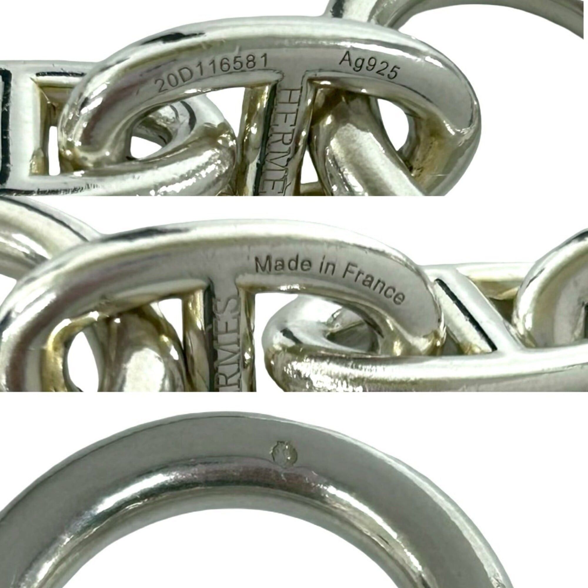 Hermes HERMES Chaine d'Ancre TGM 12-link bracelet, sterling silver (925), accessory, silver, 31239 Size ONE SIZE - 4 Thumbnail