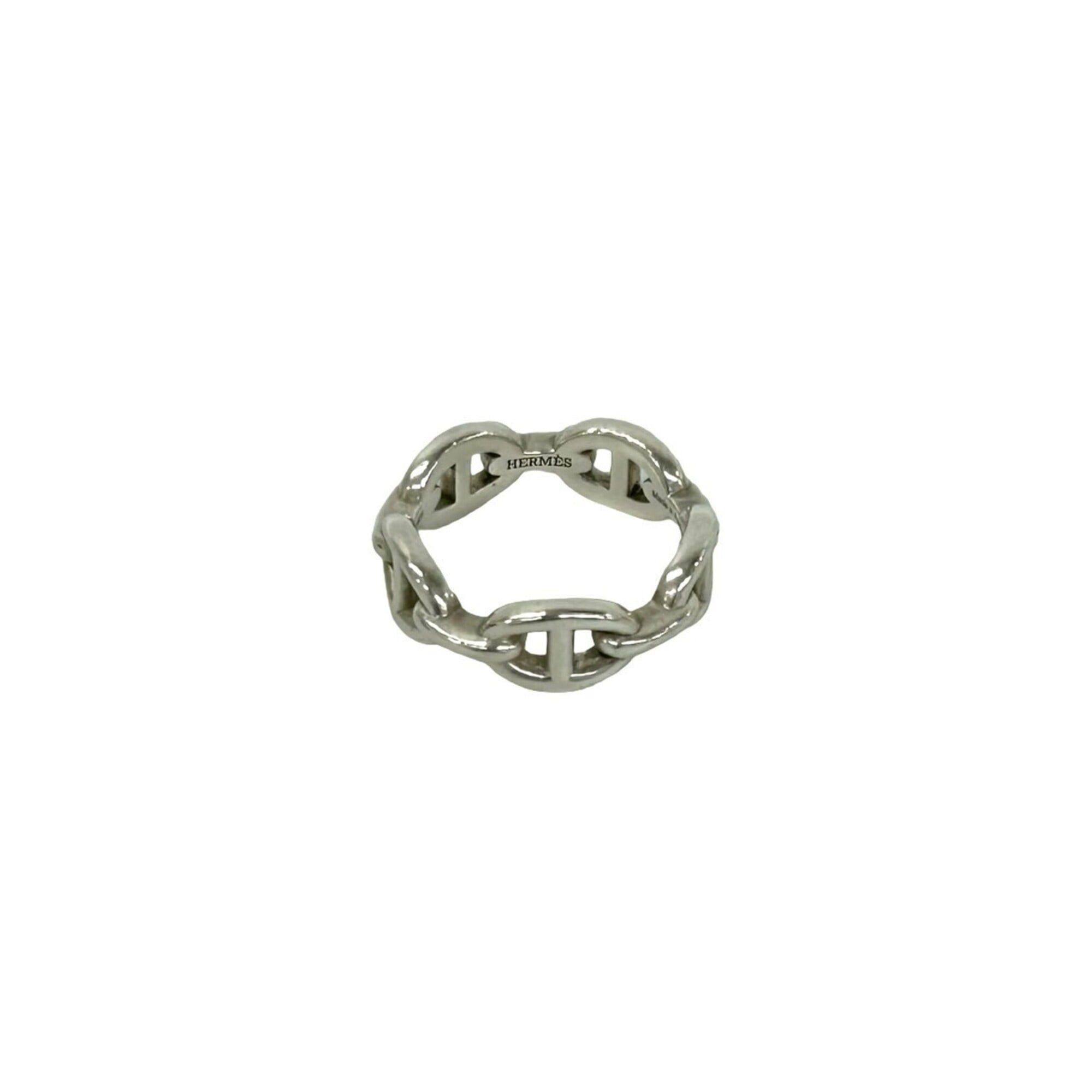 Hermes HERMES Chaine d'Ancre Enchainée Ring, Sterling Silver 925, Accessory, Silver, 61437 Size ONE SIZE - 4 Thumbnail