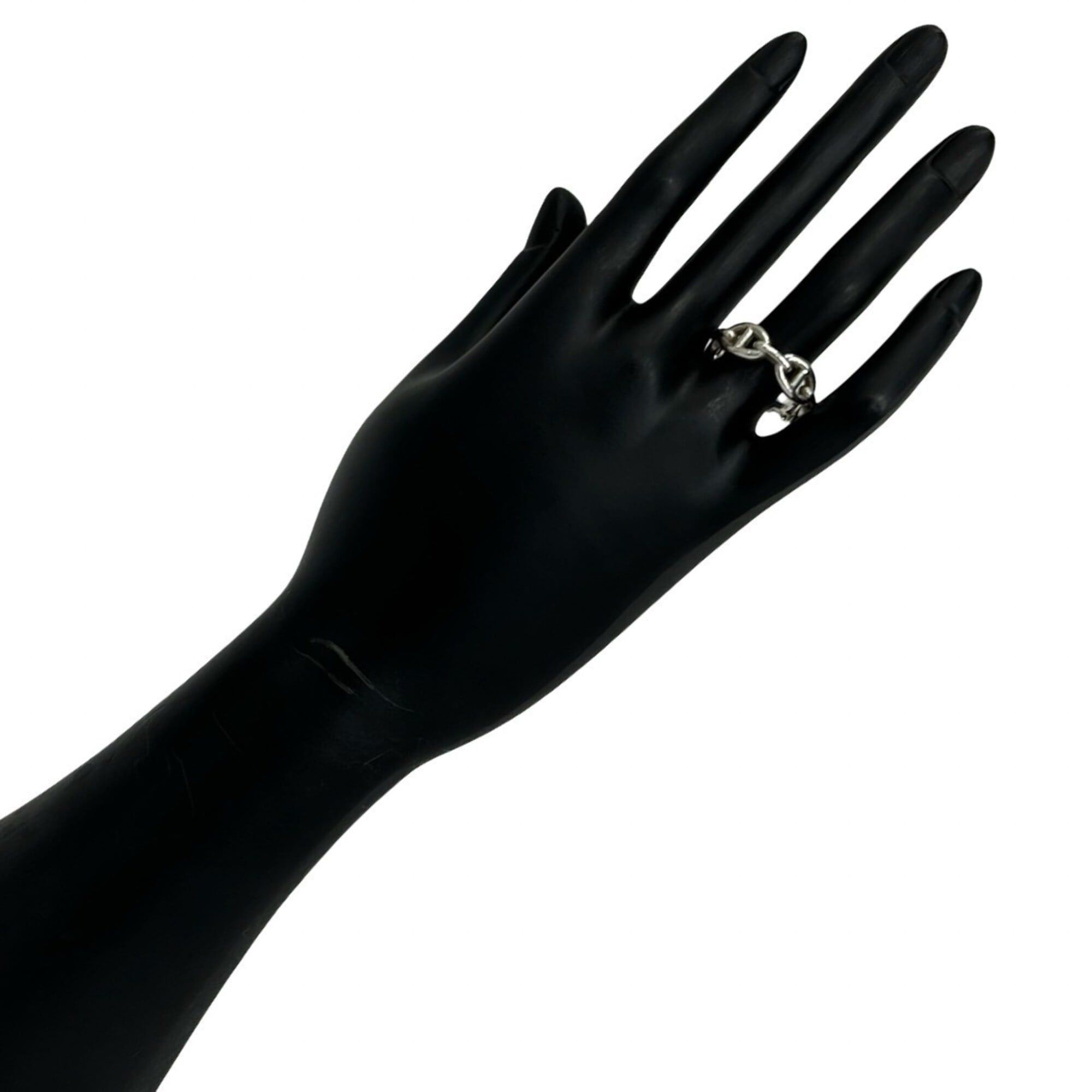 Hermes HERMES Chaine d'Ancre Enchainée Ring, Sterling Silver 925, Accessory, Silver, 61437 Size ONE SIZE - 2 Thumbnail