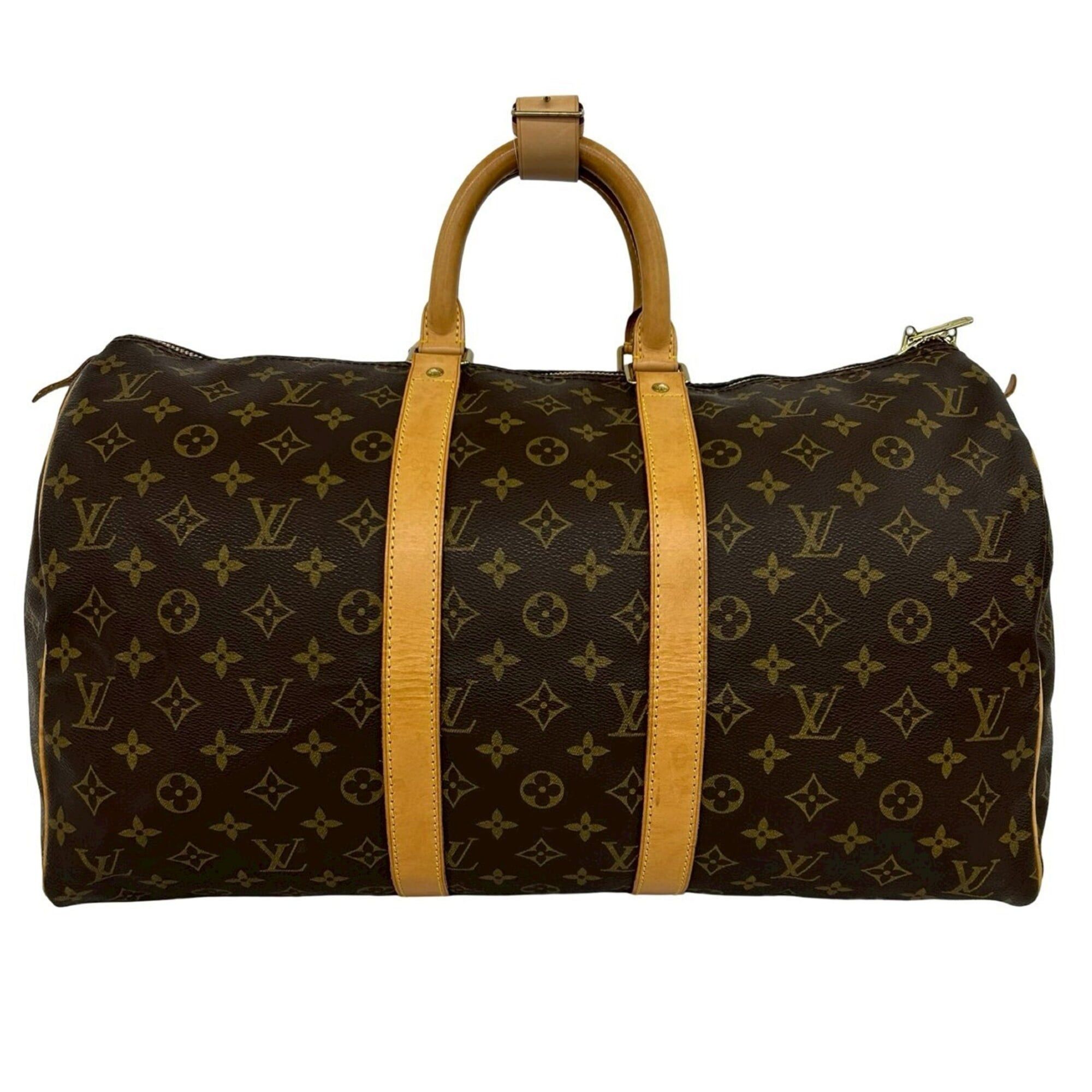 Louis Vuitton LOUIS VUITTON Keepall 45 Monogram Leather Boston Bag, Travel Handbag, Brown, 43212 Size ONE SIZE - 3 Thumbnail