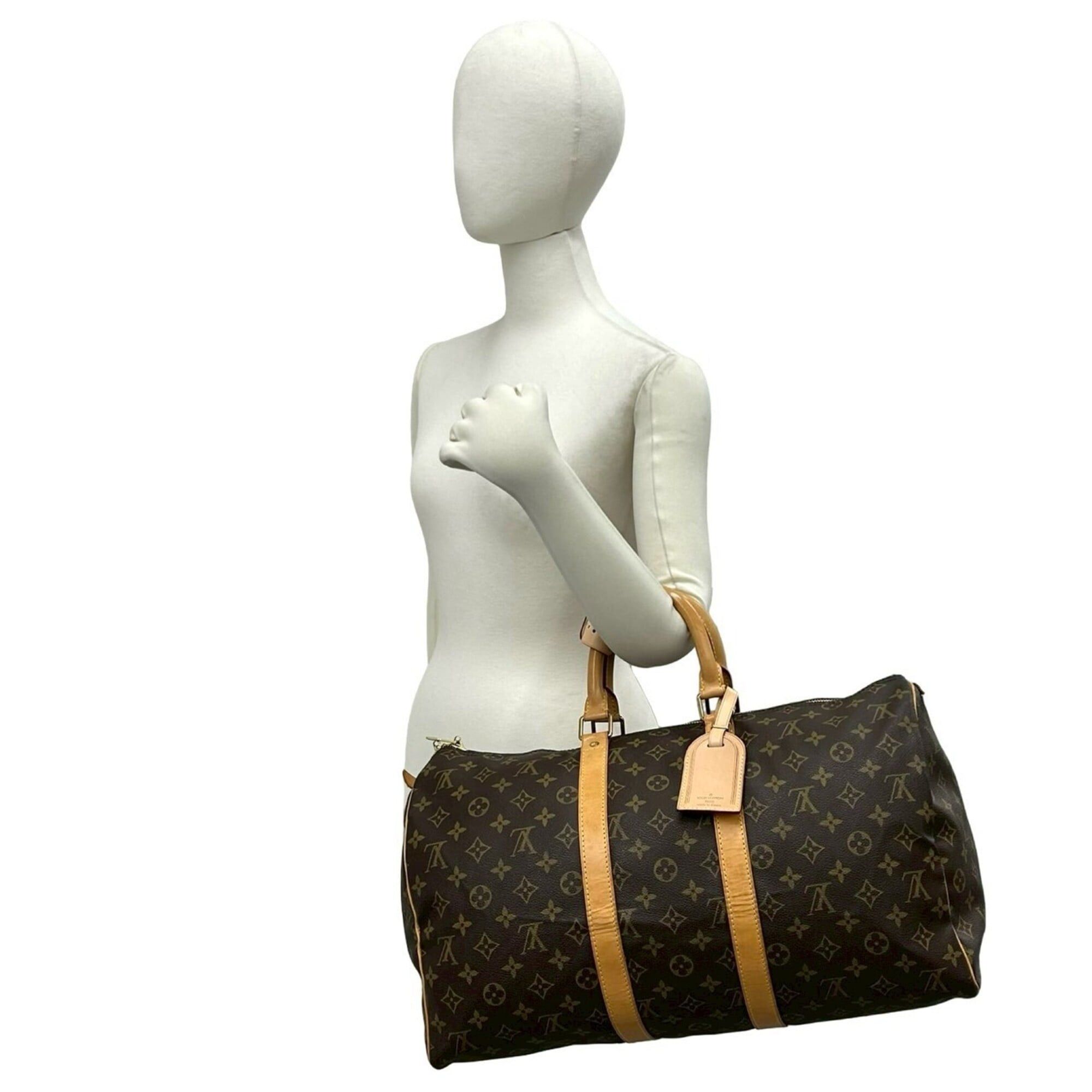 Louis Vuitton LOUIS VUITTON Keepall 45 Monogram Leather Boston Bag, Travel Handbag, Brown, 43212 Size ONE SIZE - 2 Thumbnail