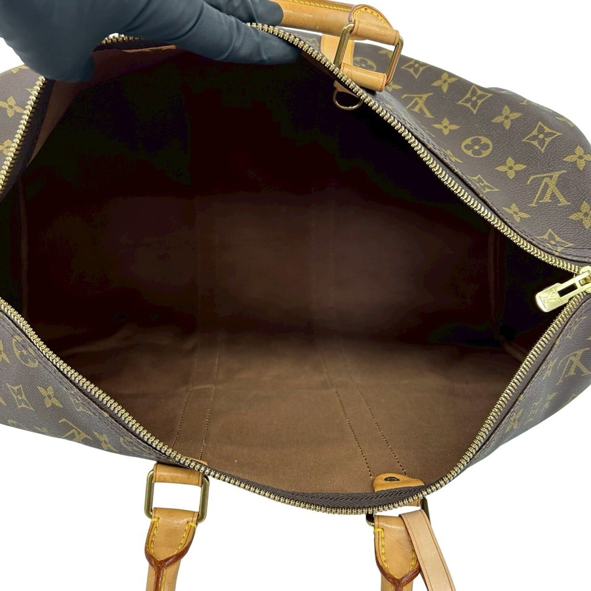 Louis Vuitton LOUIS VUITTON Keepall 45 Monogram Leather Boston Bag, Travel Handbag, Brown, 43212 Size ONE SIZE - 9 Thumbnail