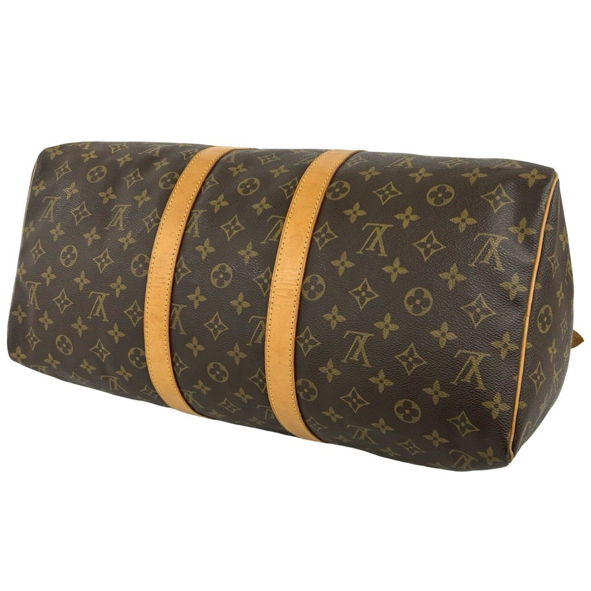 Louis Vuitton LOUIS VUITTON Keepall 45 Monogram Leather Boston Bag, Travel Handbag, Brown, 43212 Size ONE SIZE - 8 Thumbnail
