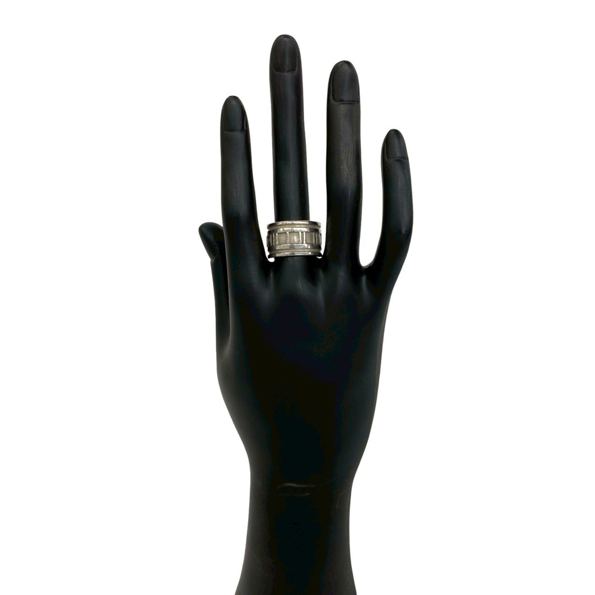 Tiffany & Co. TIFFANY&Co. Tiffany Wide Atlas Ring, Sterling Silver 925, Accessory, Silver, Item Number 21828 Size ONE SIZE - 2 Thumbnail