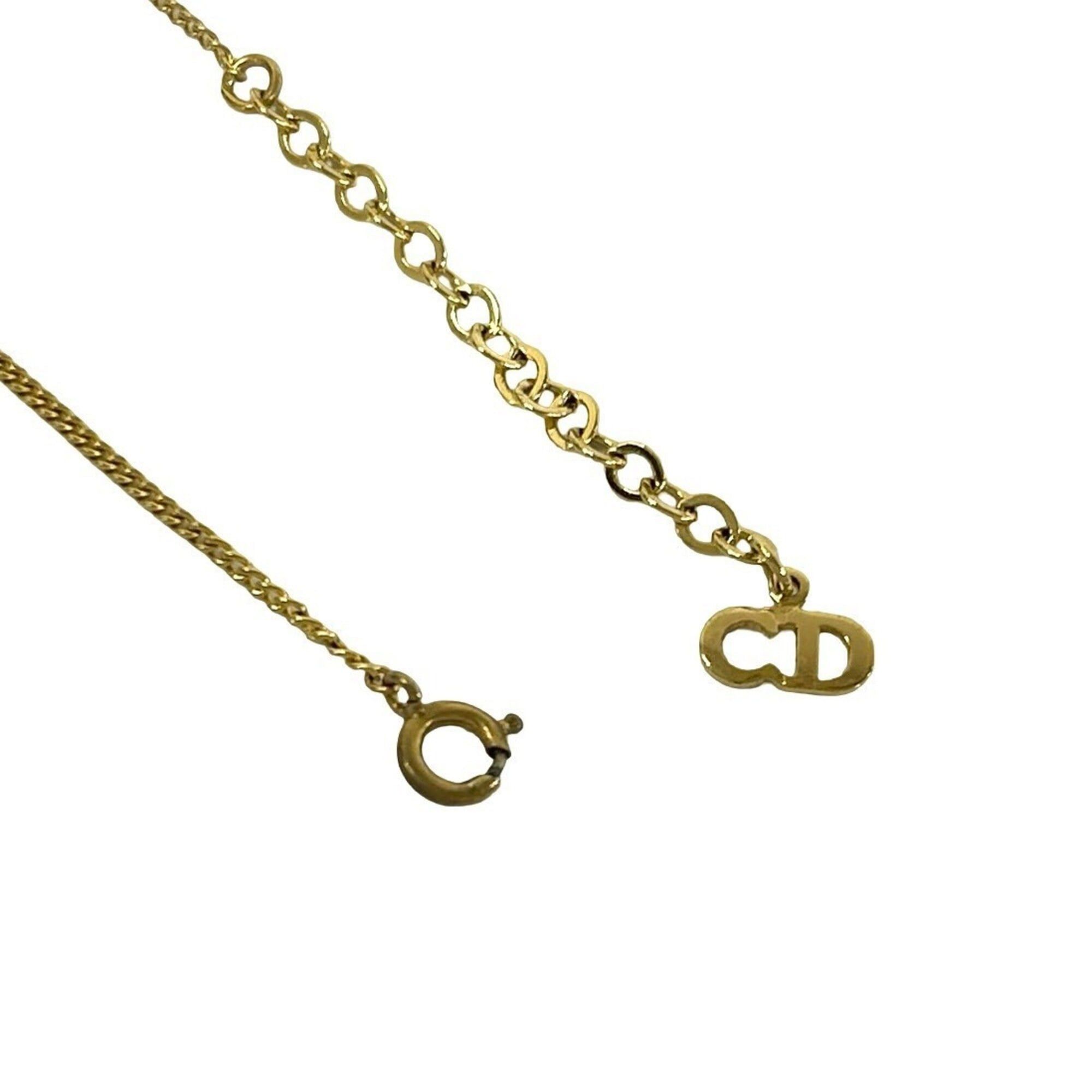 Dior Christian Dior Vintage CD Logo GP Necklace Pendant Accessory Gold 78624 Size ONE SIZE - 4 Thumbnail
