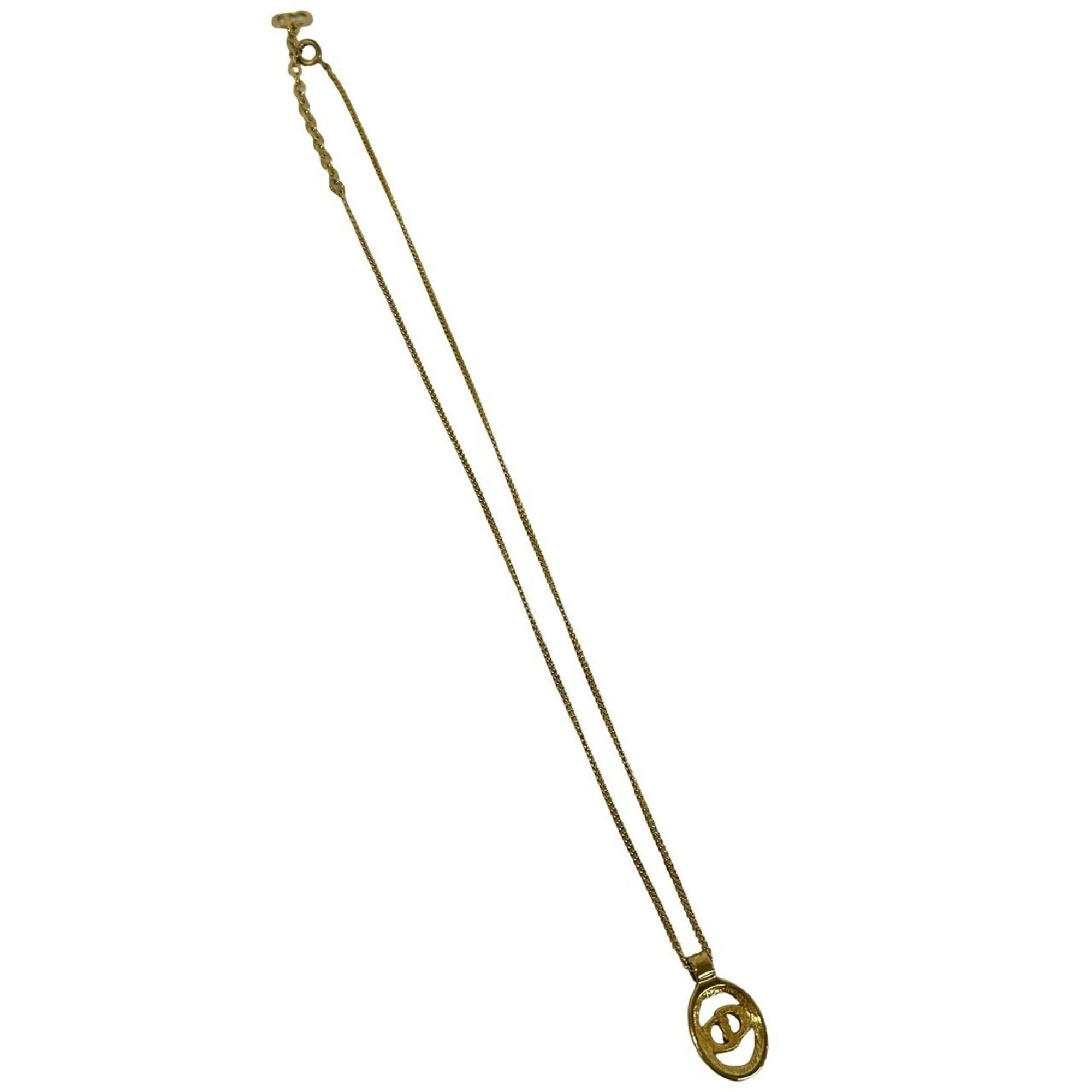 Dior Christian Dior Vintage CD Logo GP Necklace Pendant Accessory Gold 78624 Size ONE SIZE - 5 Thumbnail