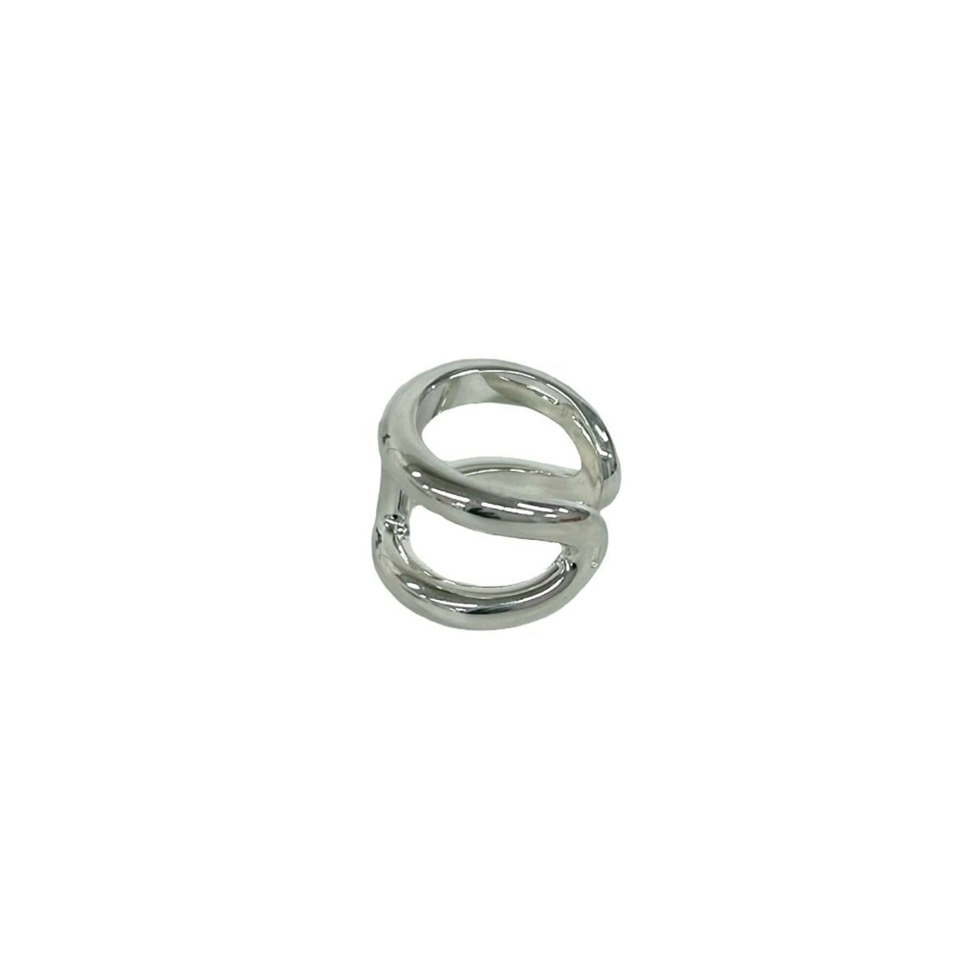Hermes HERMES Osmo's GM Ring, Sterling Silver 925, Men's and Women's Accessory, Silver, Item No. 27330 Size ONE SIZE - 4 Thumbnail