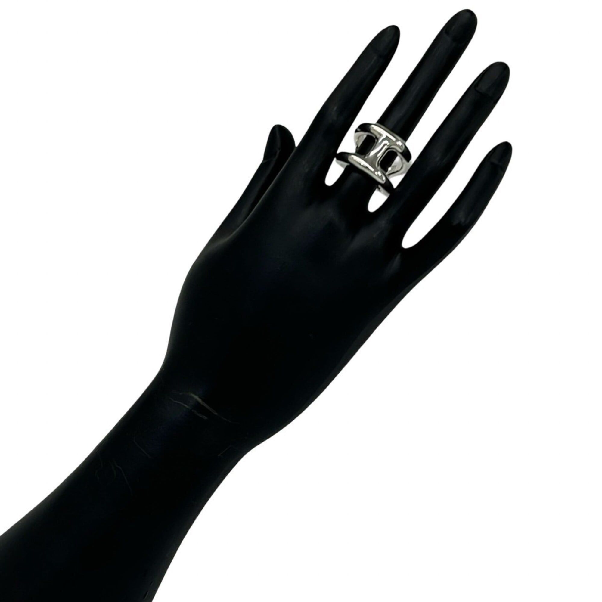 Hermes HERMES Osmo's GM Ring, Sterling Silver 925, Men's and Women's Accessory, Silver, Item No. 27330 Size ONE SIZE - 2 Thumbnail