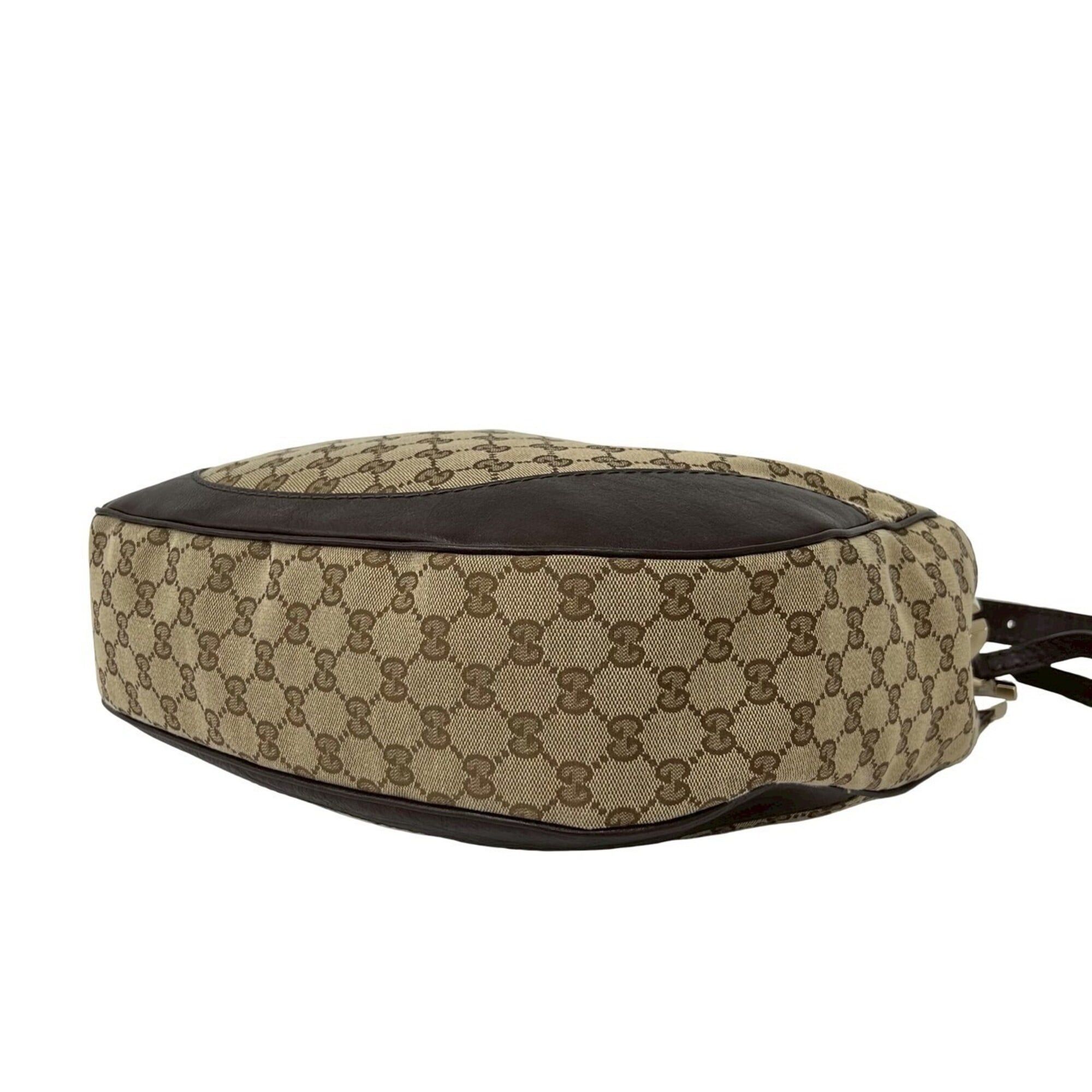 Gucci GUCCI logo hardware GG pattern canvas leather genuine shoulder bag body brown beige 05554 Size ONE SIZE - 8 Thumbnail