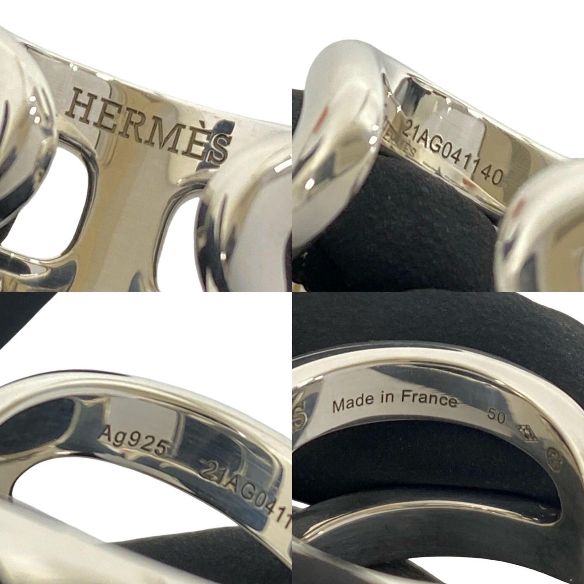 Hermes HERMES Osmo's PM Ring, Sterling Silver 925, Accessory, Item No. 35484 Size ONE SIZE - 3 Thumbnail