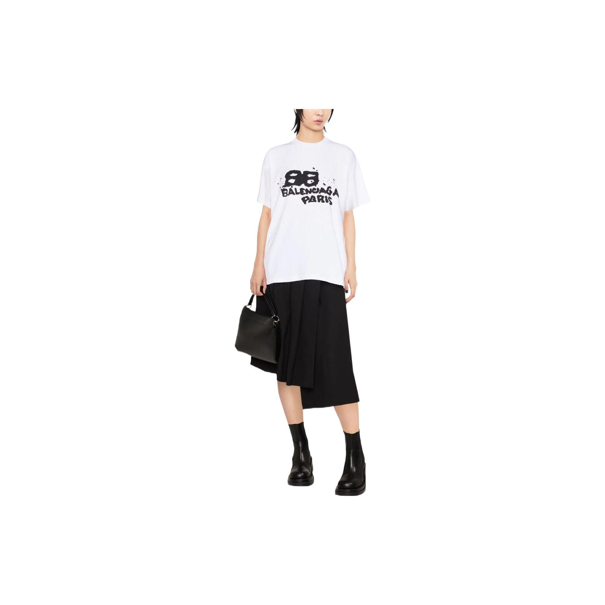 Balenciaga Balenciaga Hand Drawn BB Icon T-Shirt Size XS Size XS / US 0-2 / IT 36-38 - 8 Thumbnail