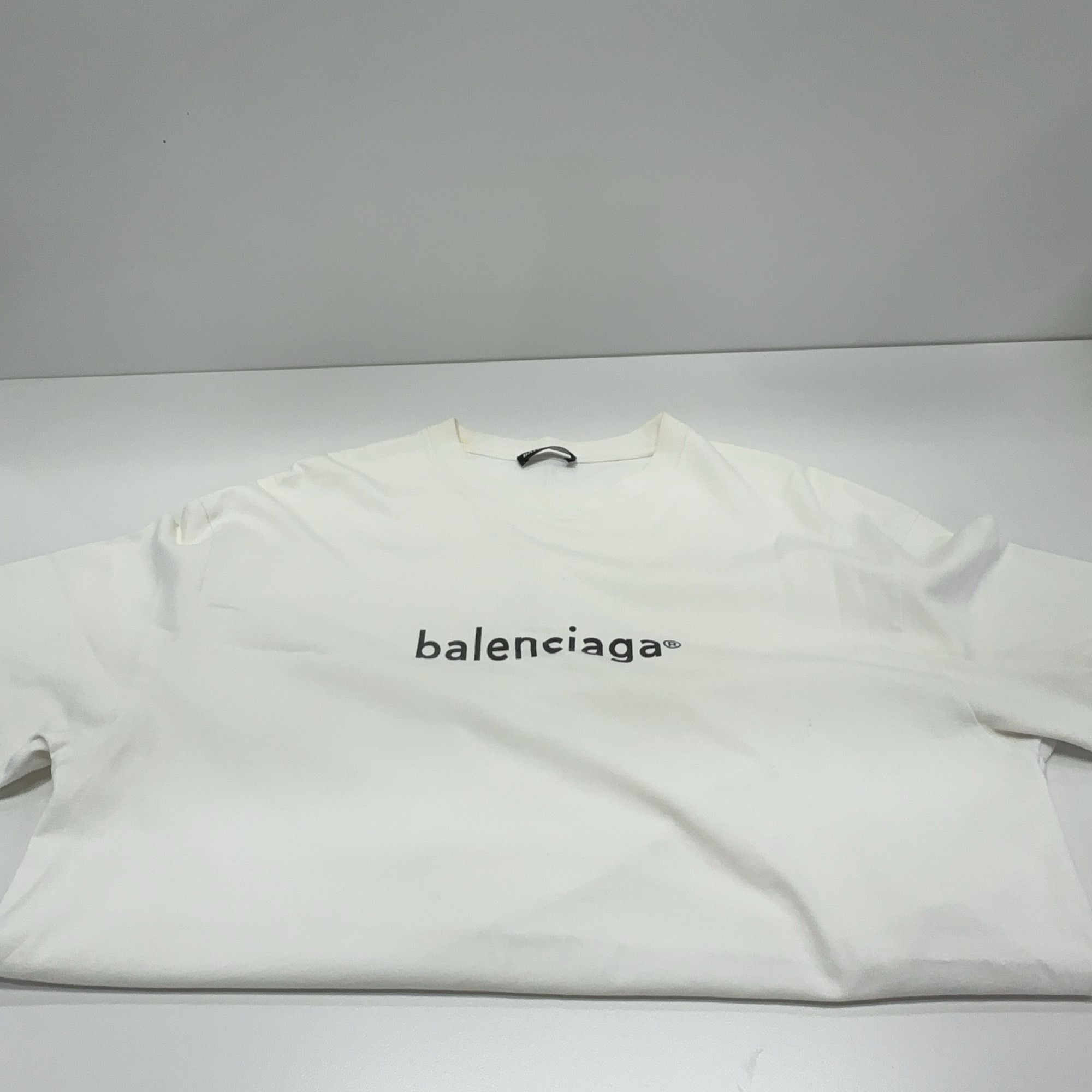 Balenciaga Balenciaga Logo Short Sleeve T-Shirt Size M Size US M / EU 48-50 / 2 - 7 Thumbnail