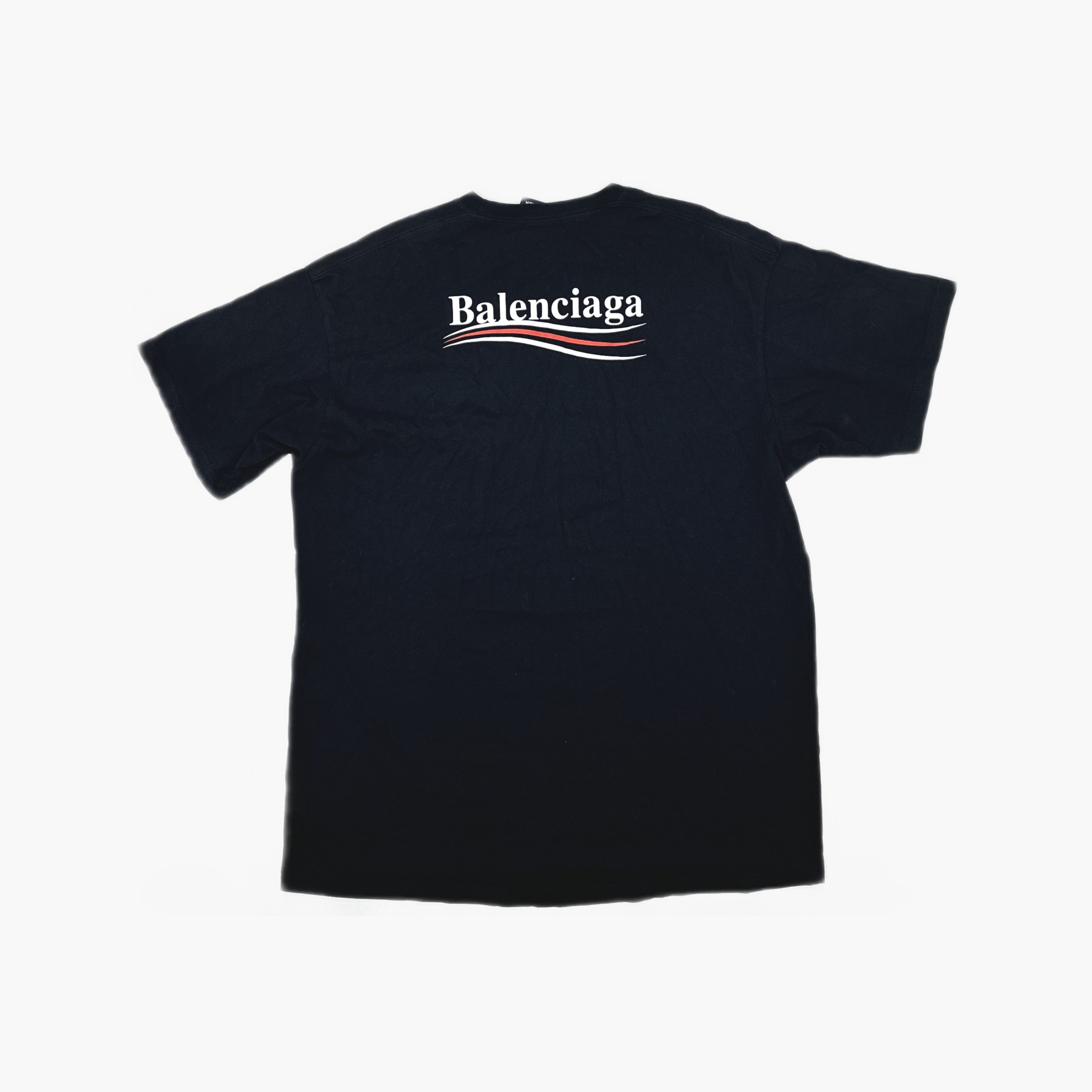 Balenciaga Balenciaga Logo Print Short Sleeve T-Shirt Size M Size US M / EU 48-50 / 2 - 2 Thumbnail