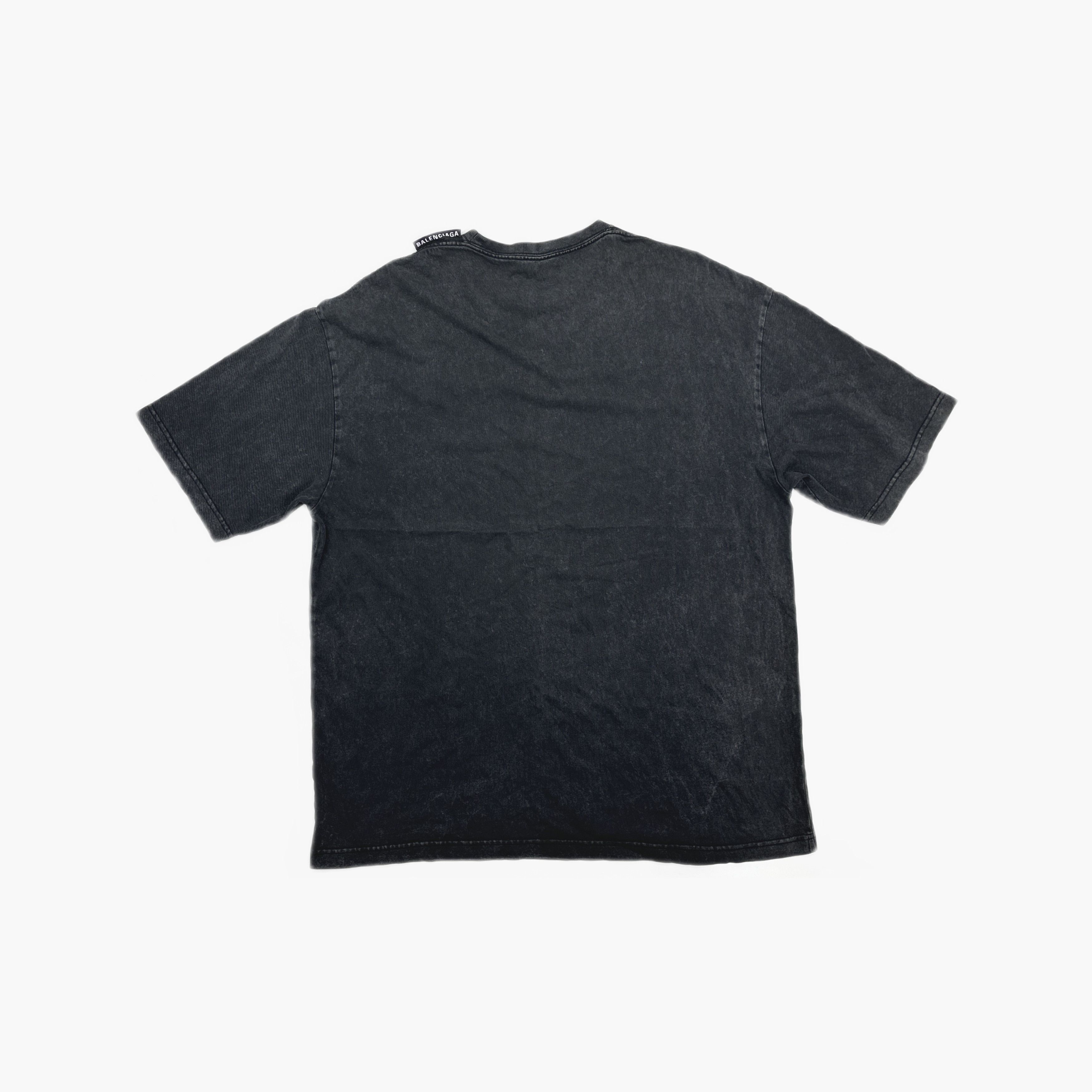 Balenciaga Balenciaga Logo Collar T-Shirt Size M Size US M / EU 48-50 / 2 - 2 Thumbnail
